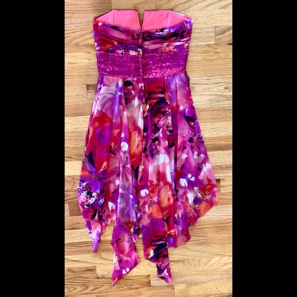 Roberta high-low strapless dress size 3/4 - Picture 3 of 7